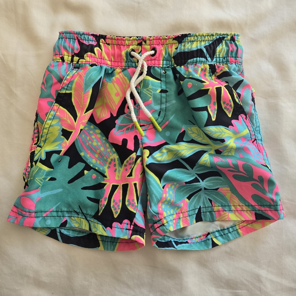 Cat & Jack Youth XS Tropical Print Swim Shorts